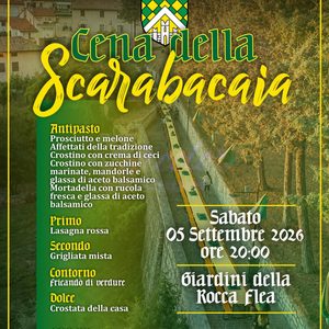 Cena della Scarabacaia 5 settembre ore 20